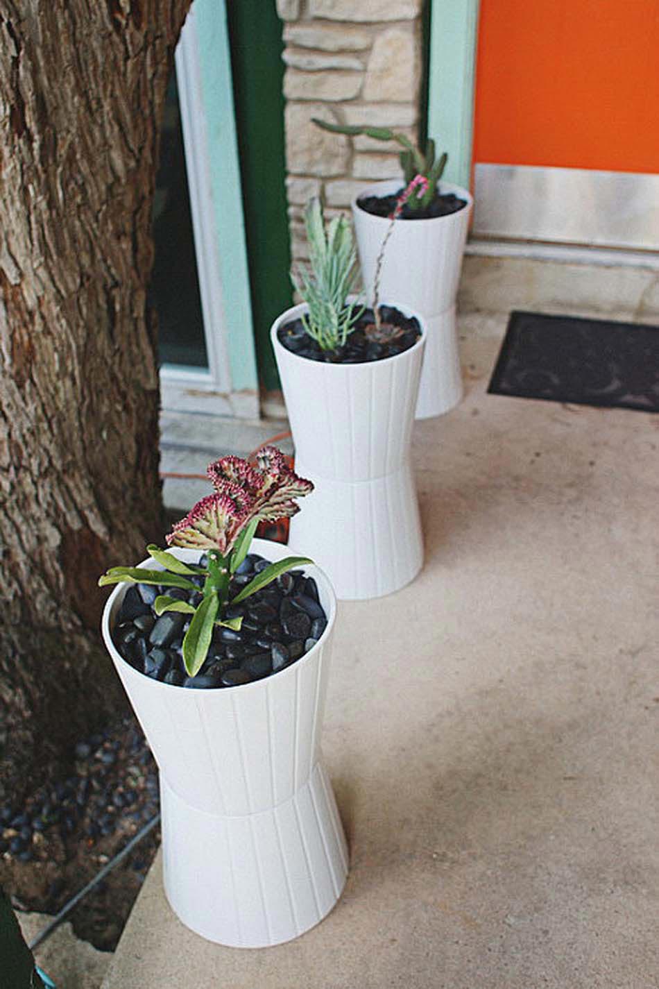 déco terrasse patio pots de fleurs diy