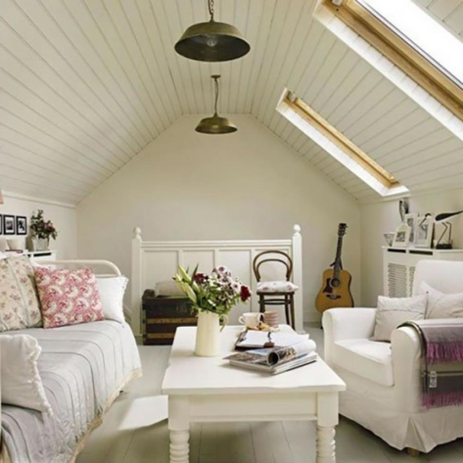 ambiance rustique en blanc