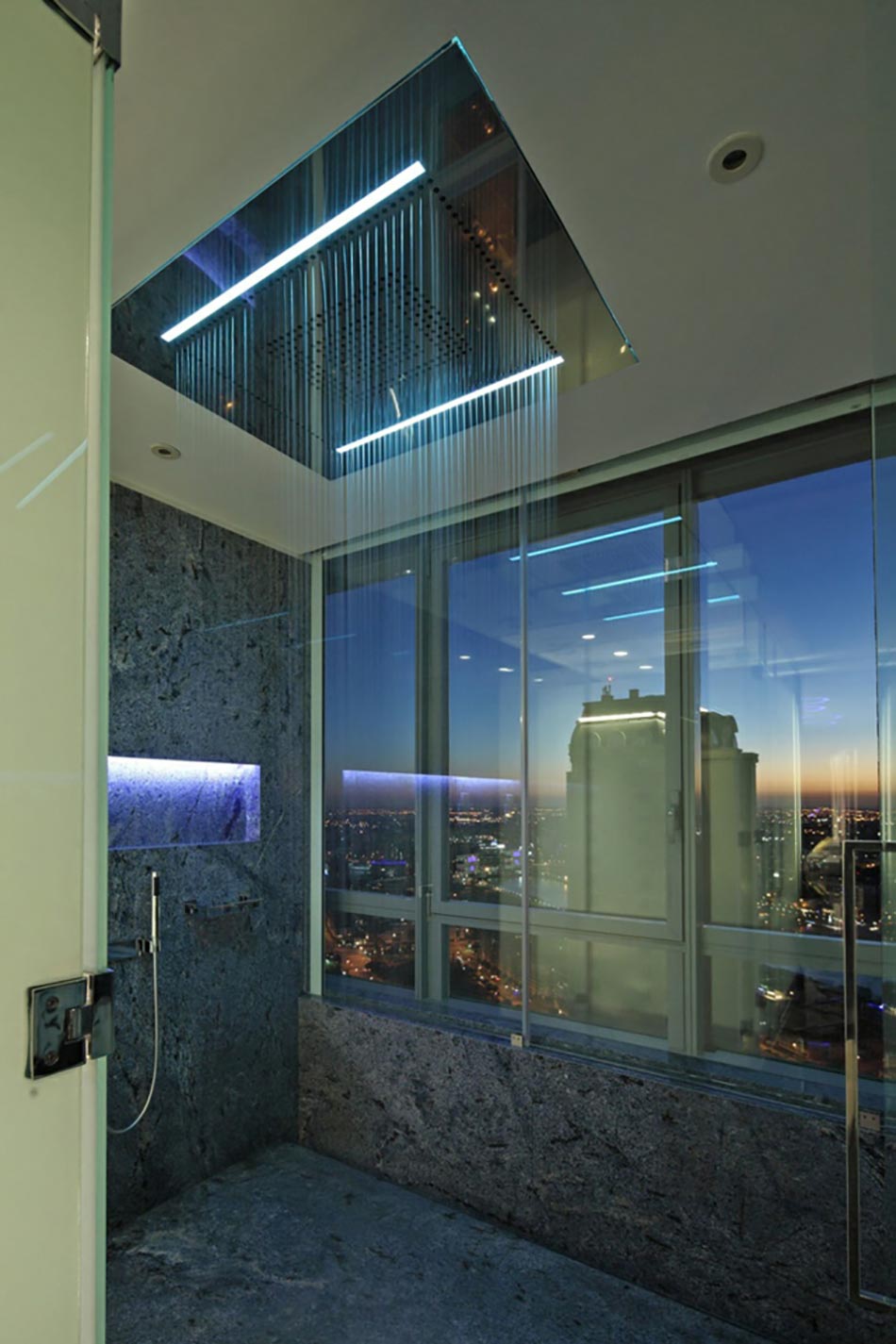 douche design vue panorama salle de bain moderne