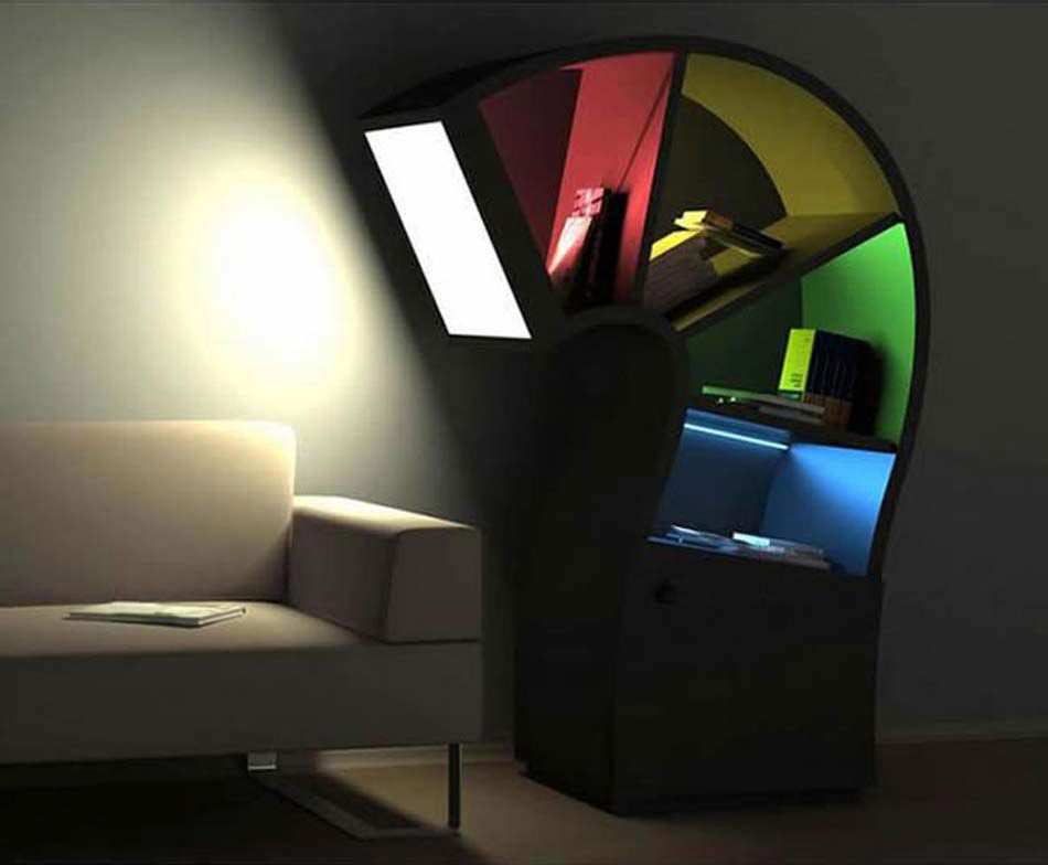 pratique luminaire étagère originale meuble