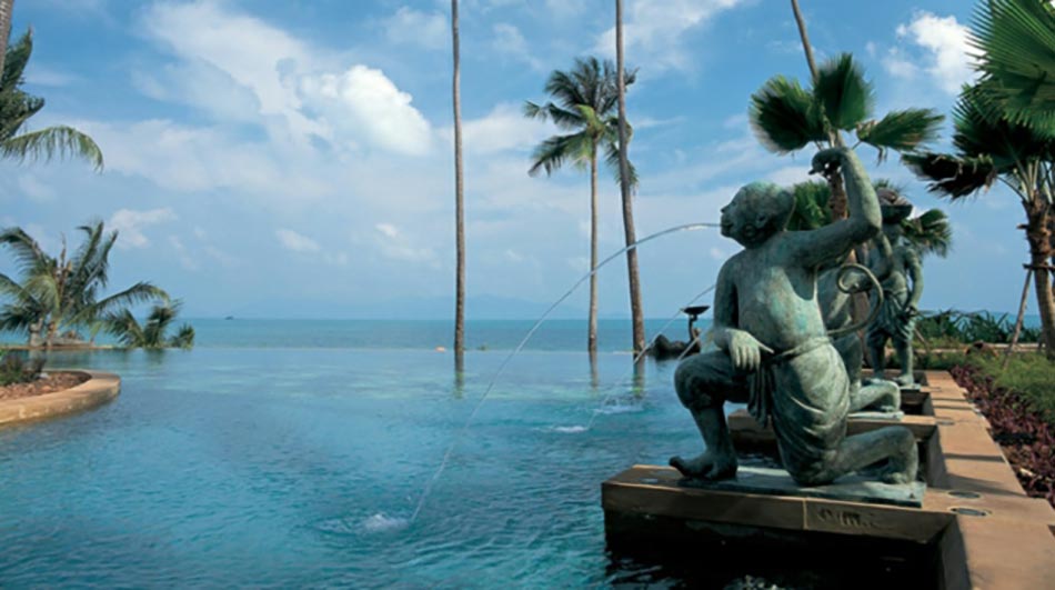 Piscine à débordement Koh Samui