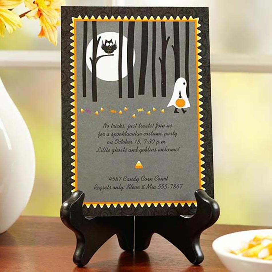 Fairepart personnalisée originale fête party Halloween