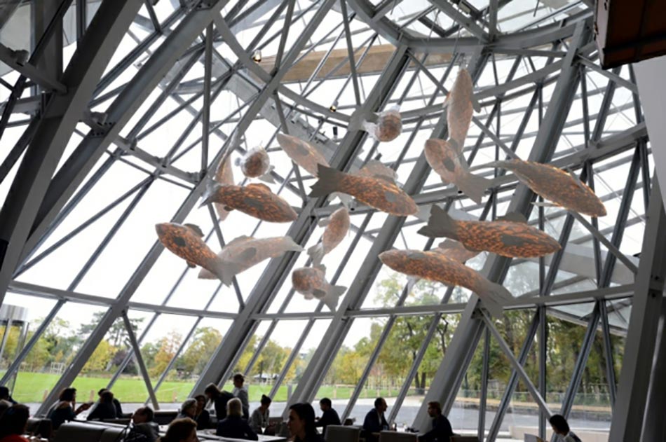 Panneaux de verre espace lumière architecture moderne design