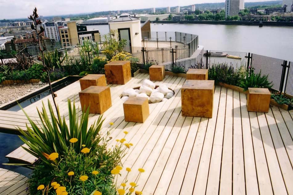design moderne terrasse en bois ameublement