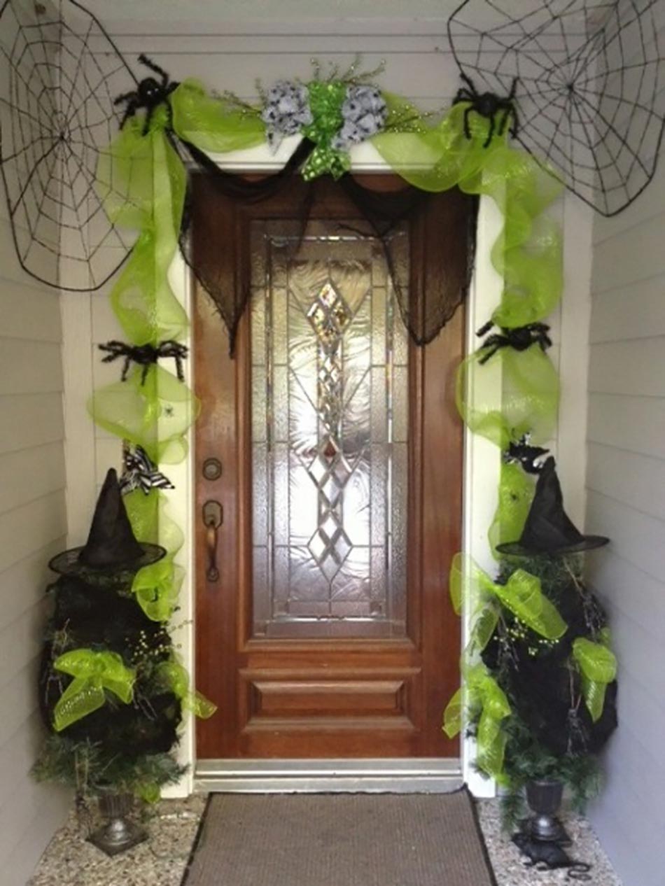 porte d'entrée ornement décoration Halloween