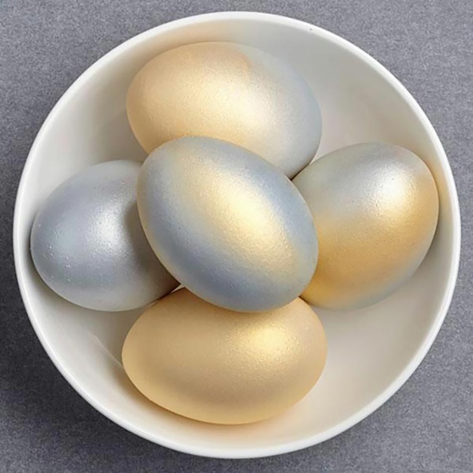 œufs de pâques déco élégante