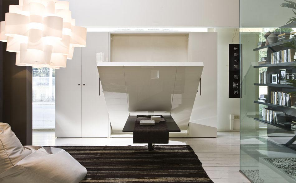 lit escamotable transformer le séjour en chambre
