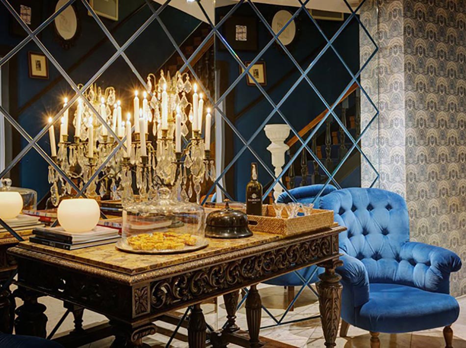 Intérieur de style boutique hôtel à Lisbonne