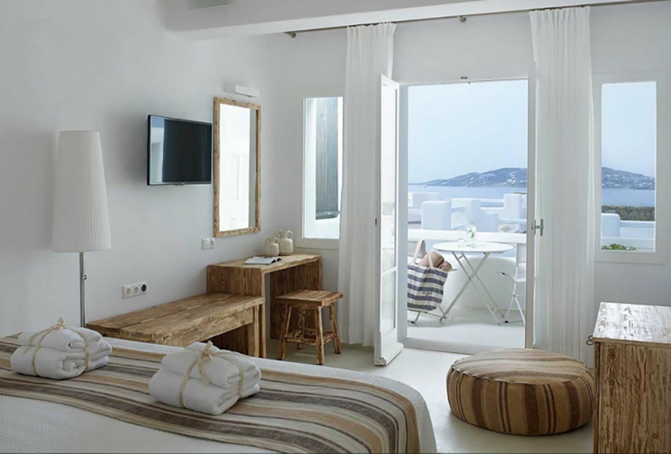 suite vue sur mer hôtel Mykonos