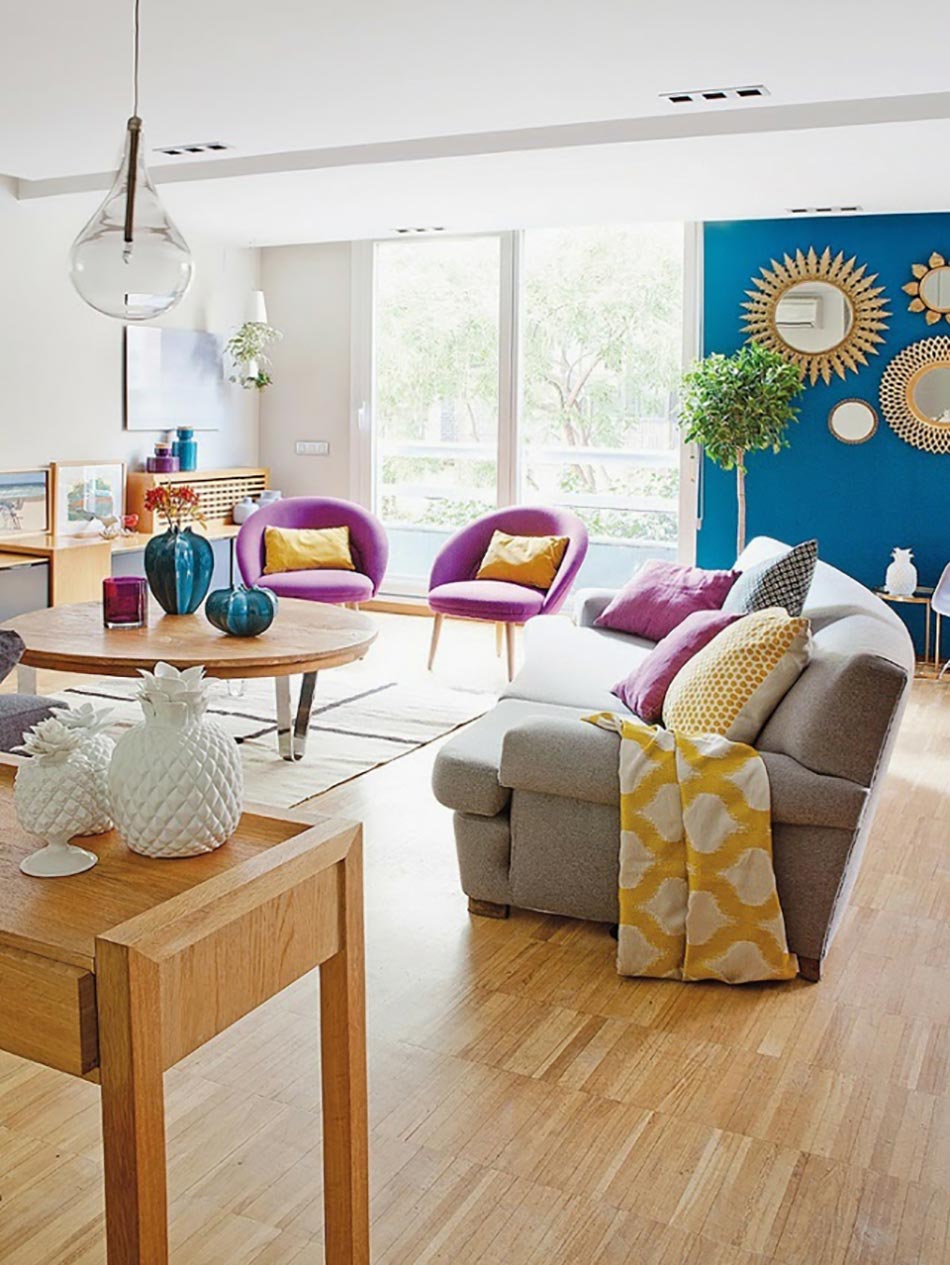 déco intérieure design couleurs flashy