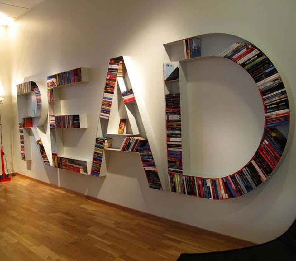 typographique étagère read maison