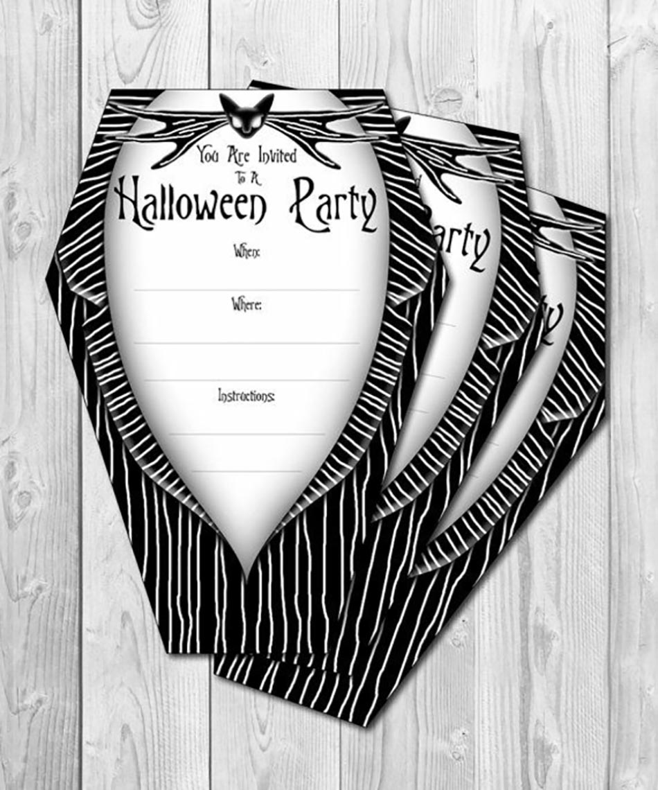 Invitation faireparts party fête d'Halloween