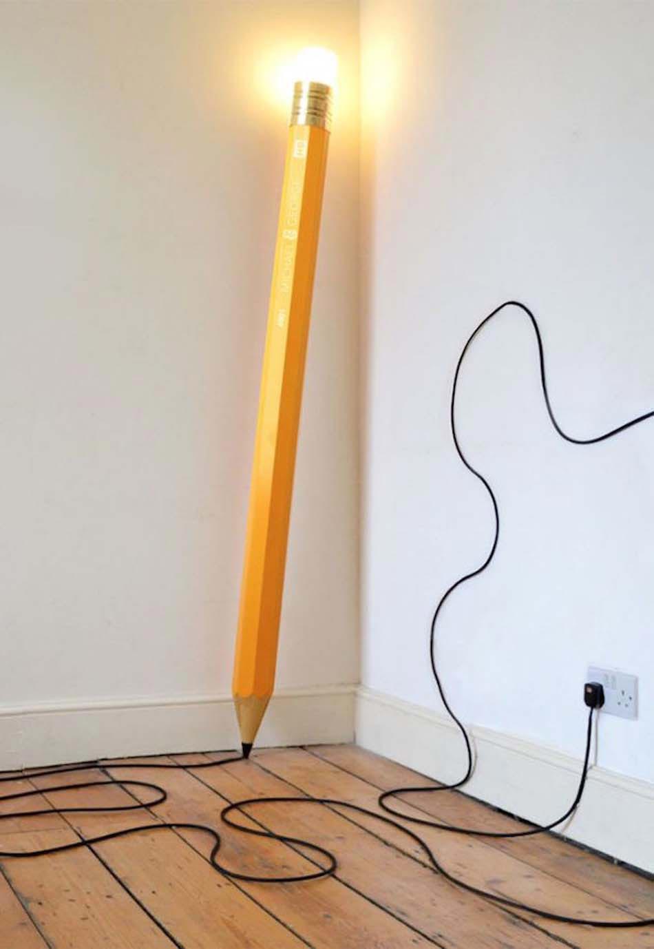 original lampadaire crayon