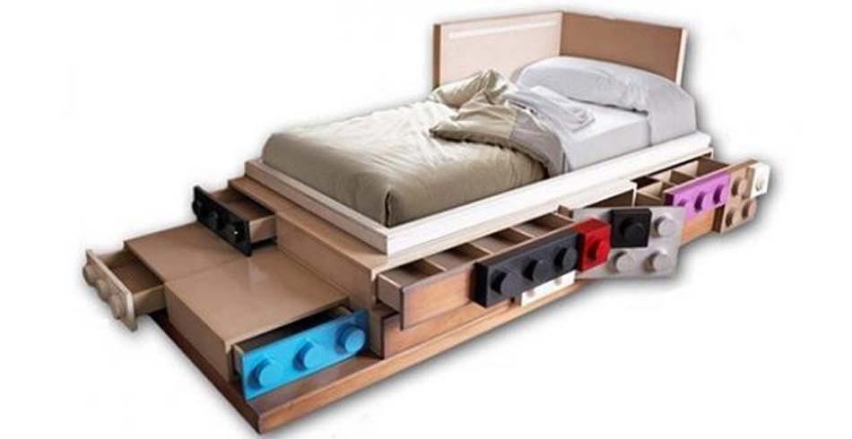 lit enfant design lego