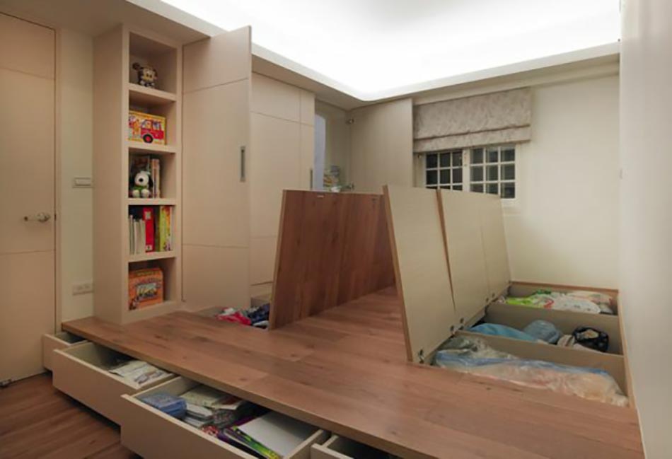 lit originaux gagne-place sol studio