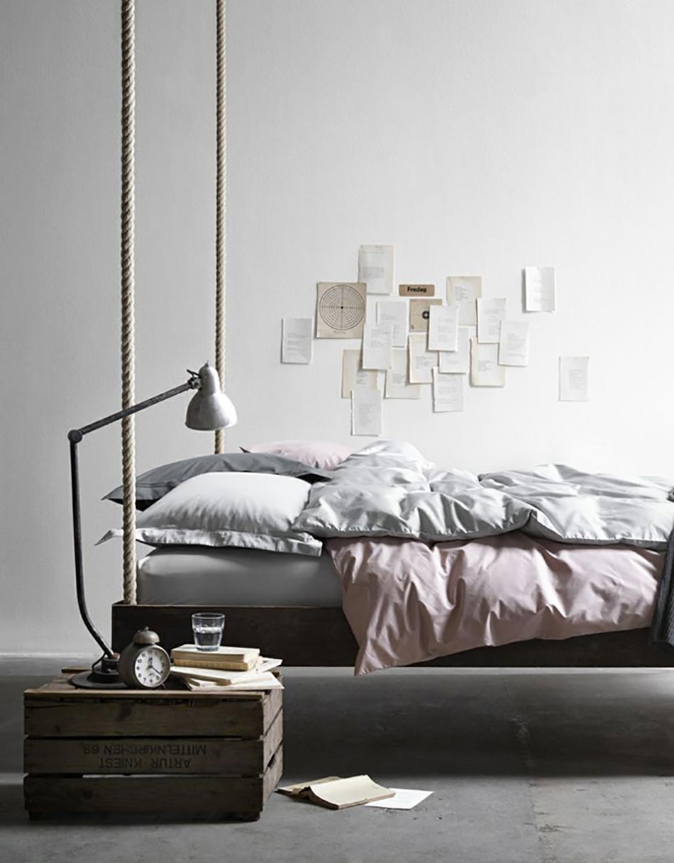 lit suspendu original minimaliste chambre