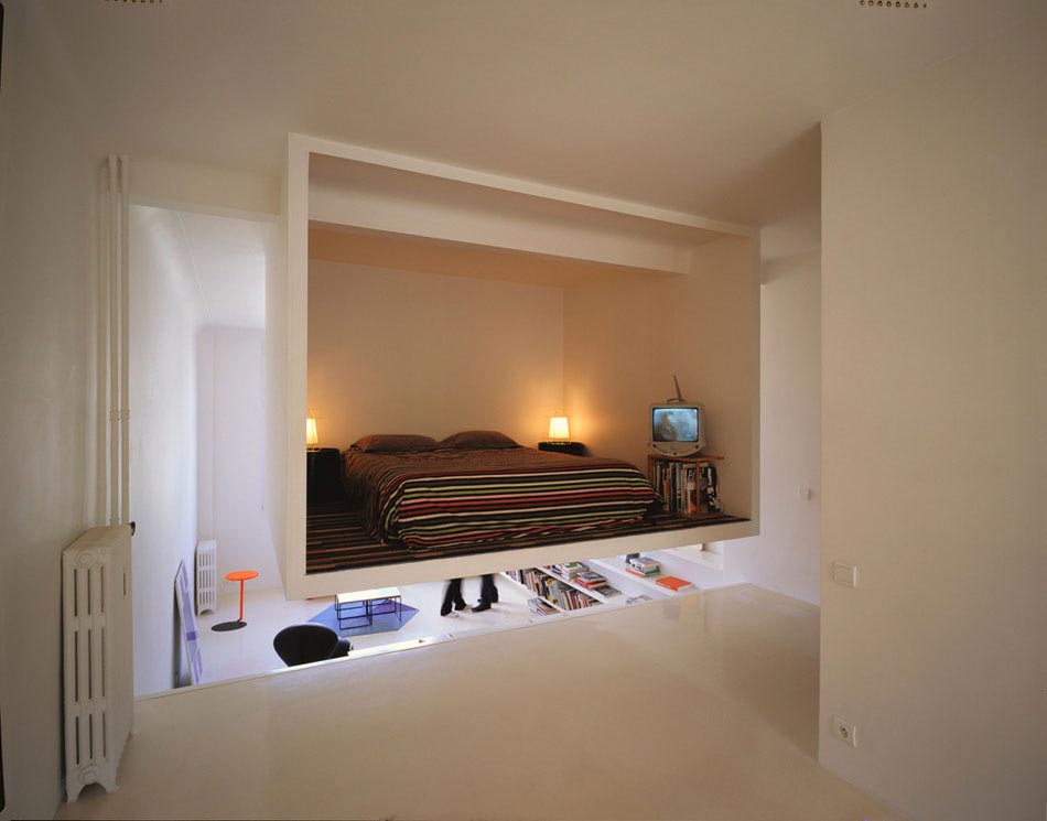 concept créative petite chambre loft