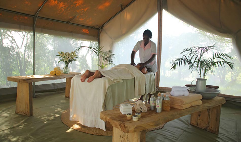 massage spa sous la tente