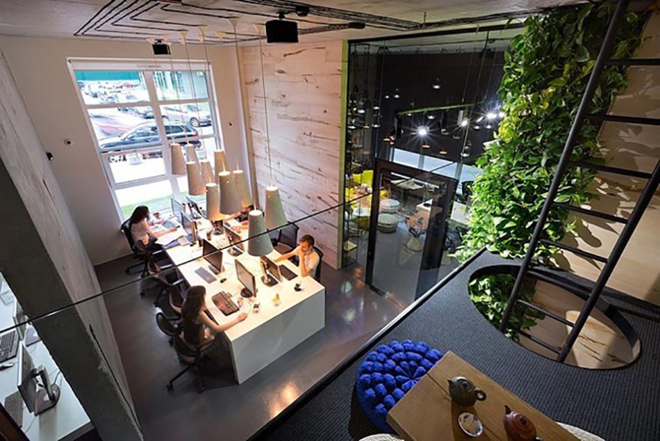 agencement original office créatif design