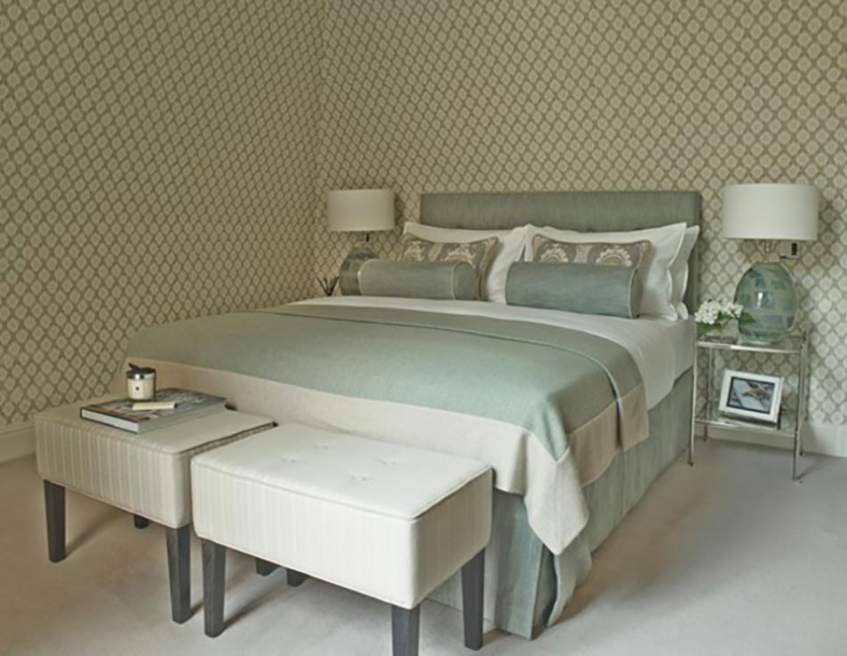chambre minimaliste papiers peints