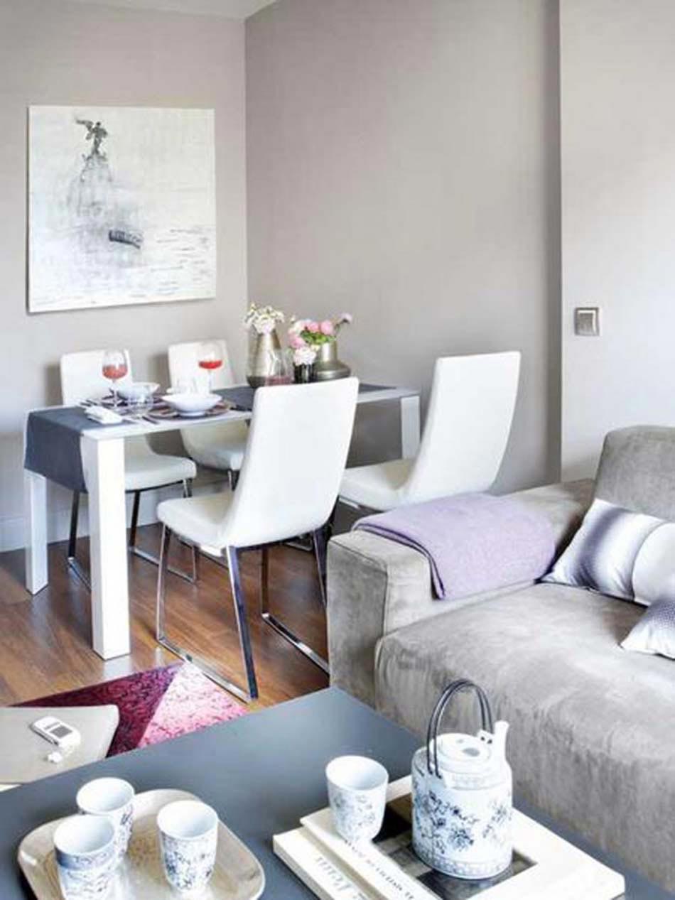 Dans un petit appartement la salle à manger et le salon se partagent la même pièce petite salle à manger séjour studio