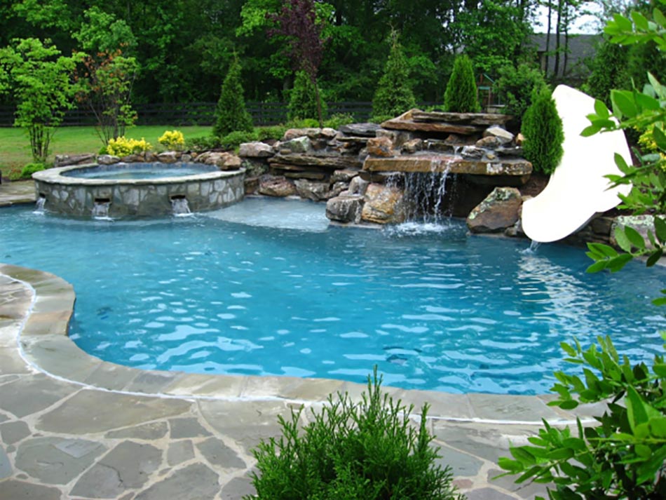 idées piscine jardin espace outdoor