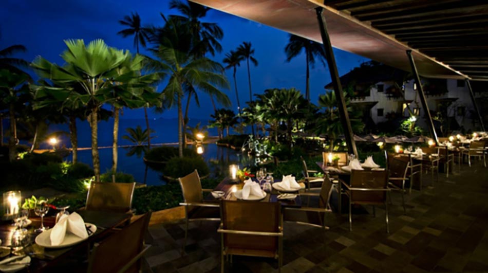terrasse restaurant vacances romantiques Thaïlande
