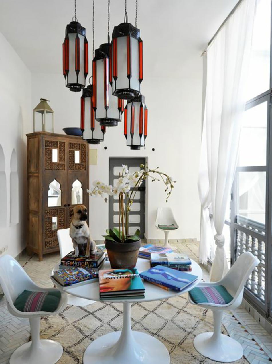 salle à manger moderne décoration éclectique