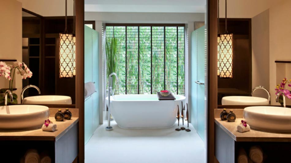 salle de bains design suite hôtel Thaïlande