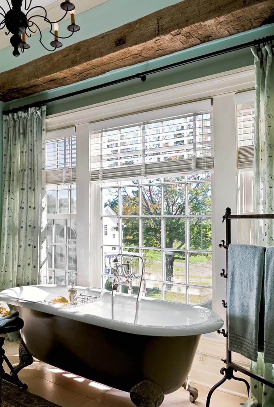 salle de bain luxe avec belle vue