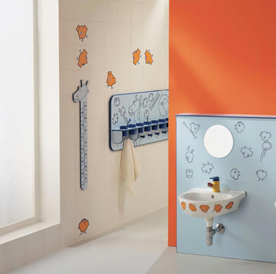 design sympa salle de bain gamin