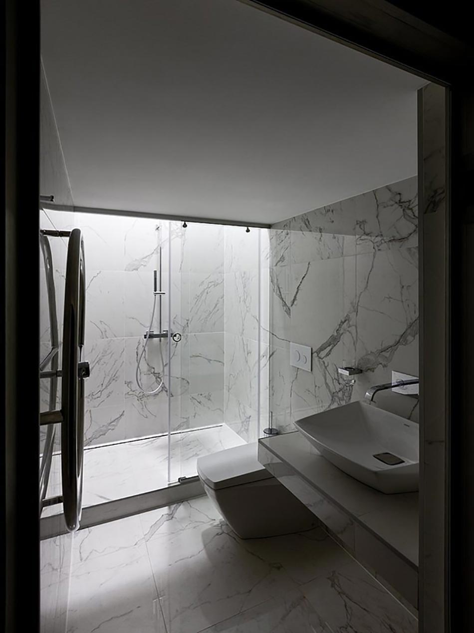 salle de bain tendance marbre blanc bureau design office