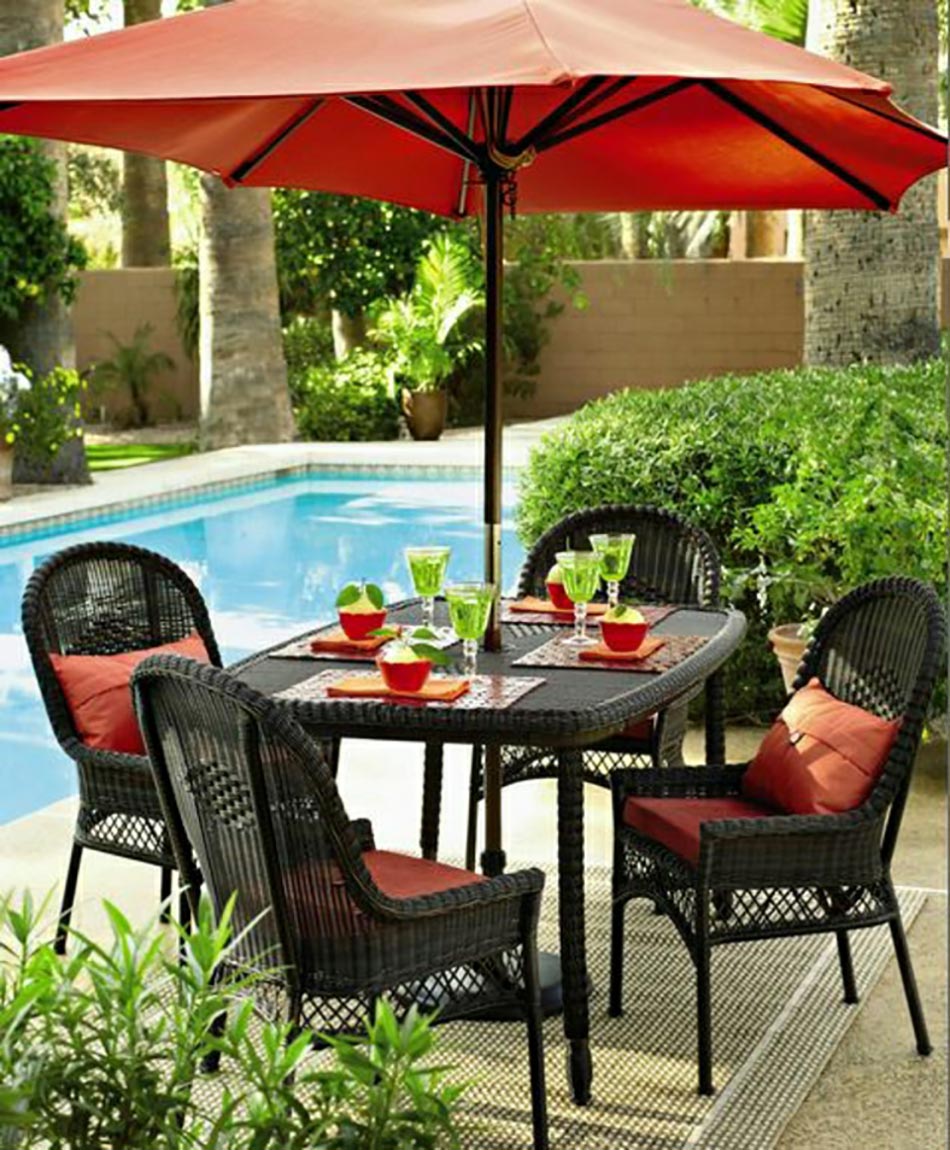 salon de jardin piscine outdoor espace extérieur