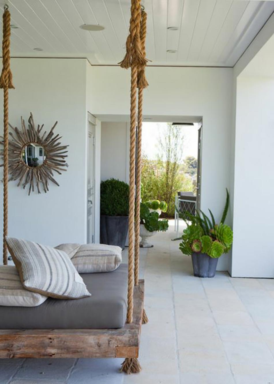 ambiance jardin balancelle rustique