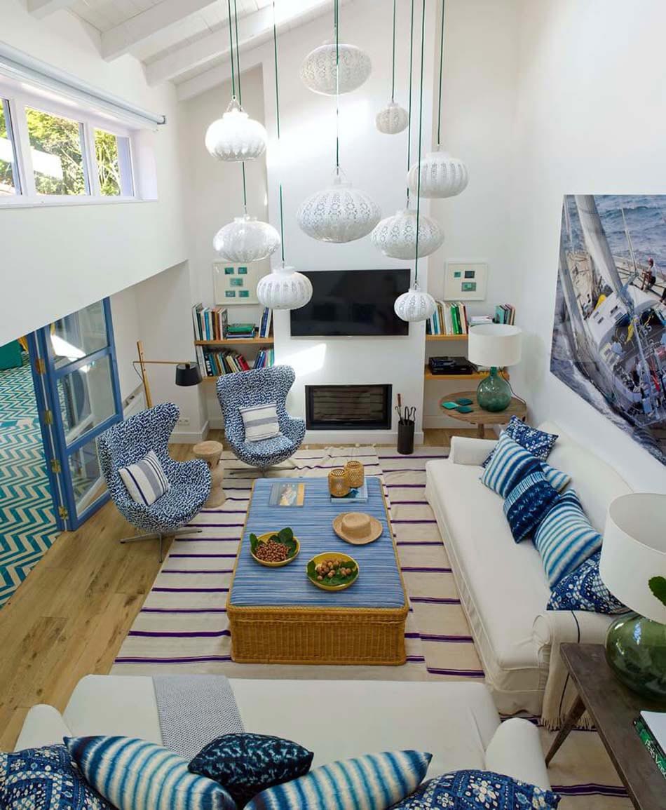 séjour principale villa de vacances biarritz