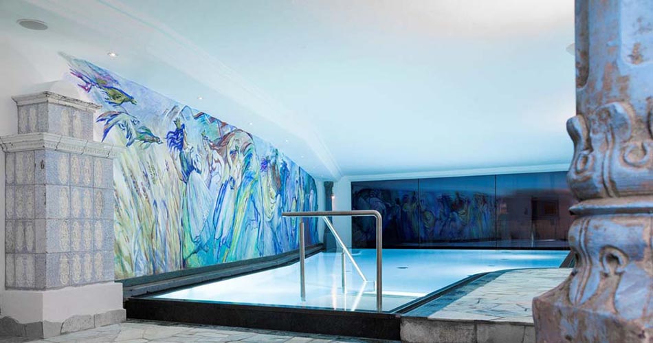 piscine hôtel rustique montagne séjour luxe