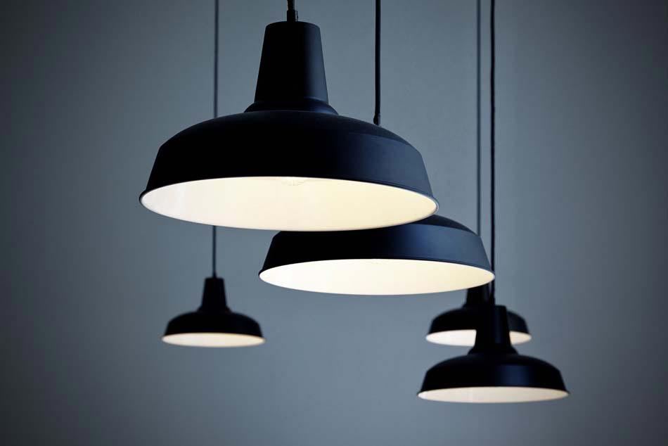 luminaire design industriel noir