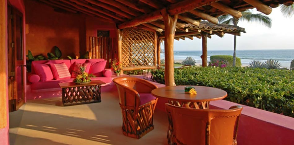 terrasse vue sur mer mexique