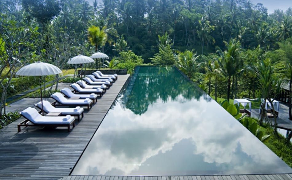 piscine sur terrasse exotique bali