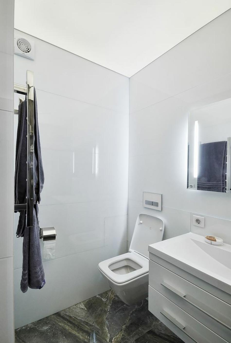 salle de bain petit appartement de ville
