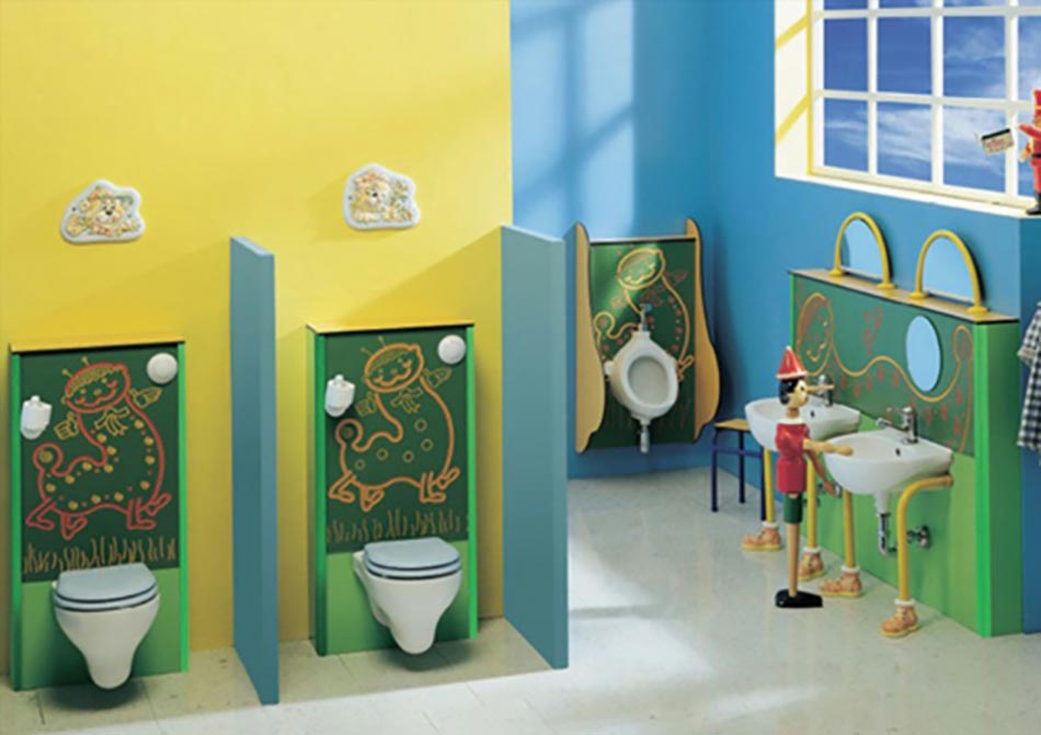 design salle de bain ludique