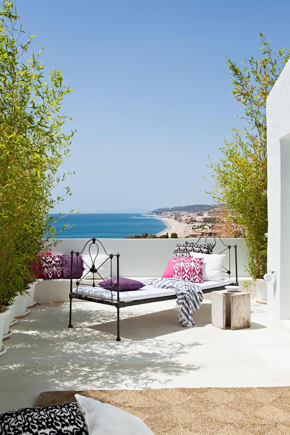 terrasse exotique villa de luxe