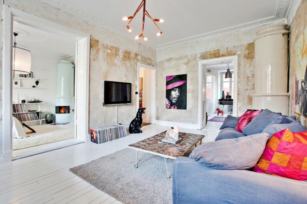 Appartement à la déco intérieure artistique Déco intérieure originale appartement scandinave
