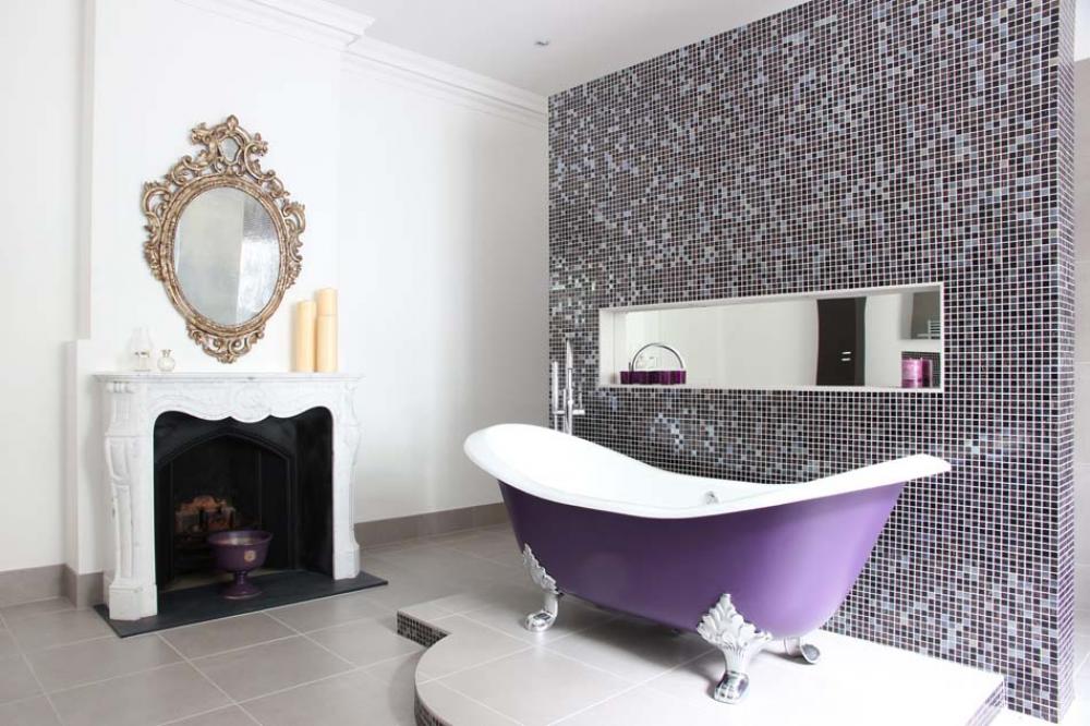 baignoire couleur salle de bain design