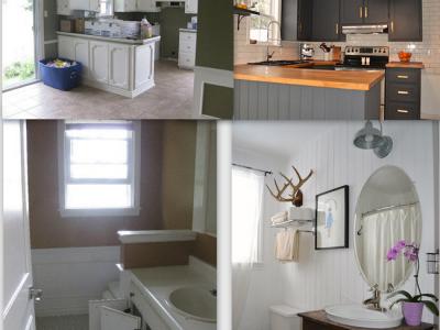 avant et après de la rénovation à petit prix
