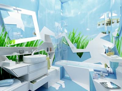 Salle de bain design Play in the Lake