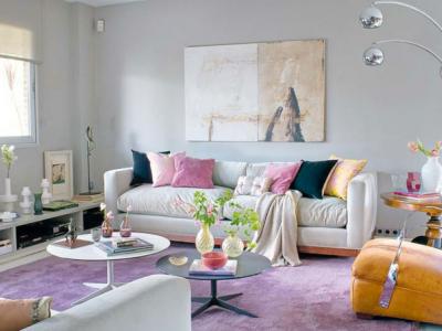 salon à la déco sympa