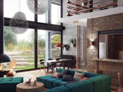 séjour design et moderne minimaliste