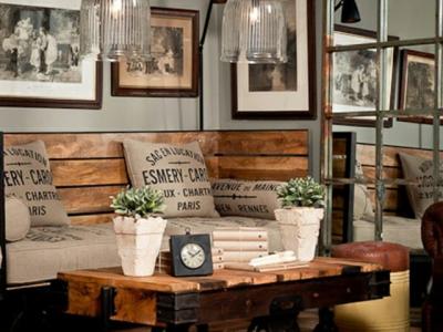 style industriel pour un séjour créatif