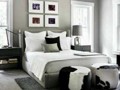 ameublement chambre tout en gris